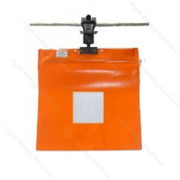 O/H Warning Flag 300mm2 Orange10-70mm