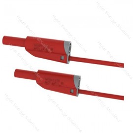 2619-IEC-50R 50cm Safety Stackable Test Lead 4mm – Red