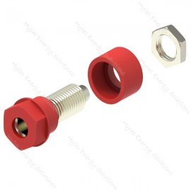3230-C-R Red 4mm Socket /2mm hole terminal-M6