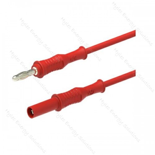 2032-100R 100cm Test lead / Isolated plug - Red