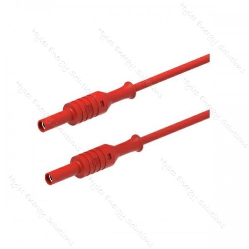 2063-IEC-50R 50cm Straight Banana plug – Red