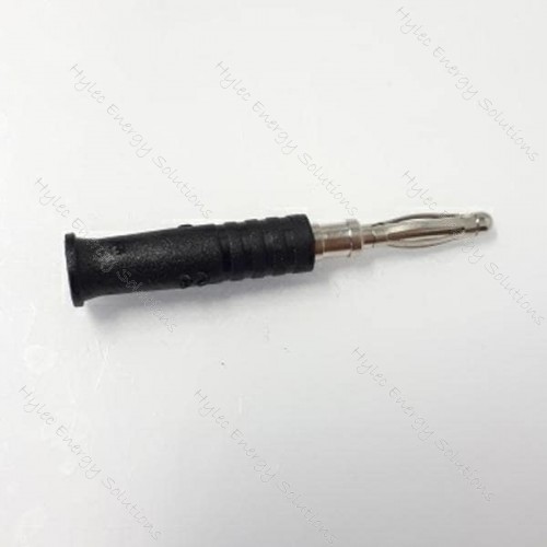 211-N 2mm banana plug with fixed insulator Black