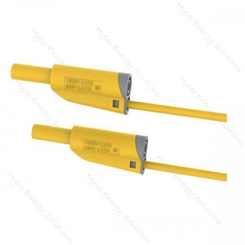 2612-IEC-100J 100cm Safety Stackable Test Lead 4mm - Yellow
