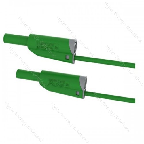 2619-IEC-100V 100cm Safety Stackable Test Lead 4mm – Green
