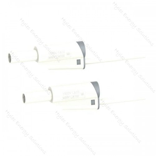 2619-IEC-50Bc 50cm Safety Stackable Test Lead 4mm – White