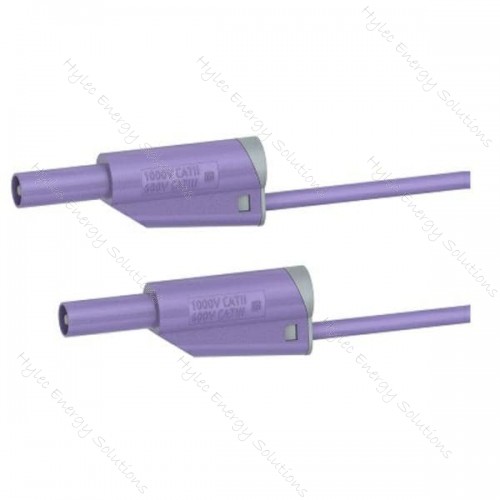 2619-IEC-50VT 50cm Safety Stackable Test Lead 4mm – Purple