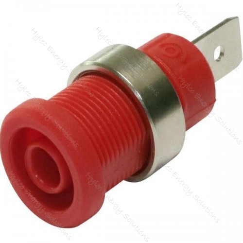 3230-C-R Red 4mm Socket /2mm hole terminal-M6