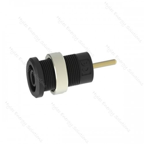 3267-C-N Black 4mm Safety banana socket with 1.9mm pin connexion