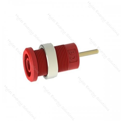 3267-C-R Red 4mm Safety banana socket with 1.9mm pin connexion