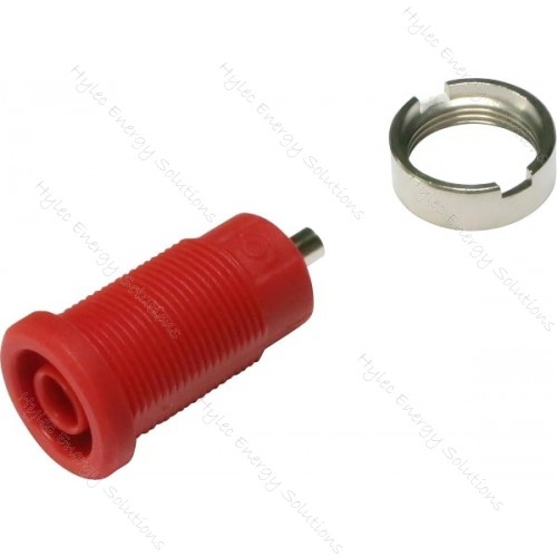 3270-C-R Red 4mm Banana Socket with 2mm soldering hole