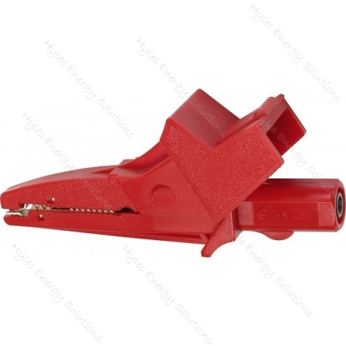 5004/LM-IEC-R Red Safety crocodile clip 20A 1