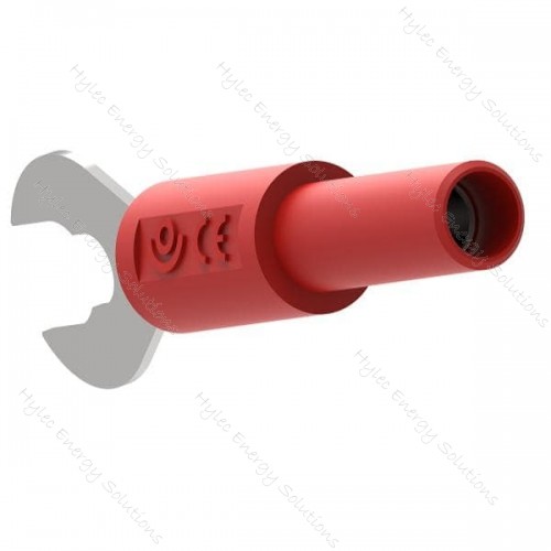 Ada3034-R Adapter Wide Fork 4mm female Red 1