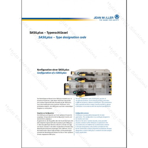 CATALOGUE - Jean Muller Catalogue SASILplus Type Designation 2013 Chapter 3