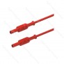 2063-IEC-50R 50cm Straight Banana plug – Red