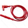 2357-IEC-150R 150cm Banana plug/right angle plug - Red 2