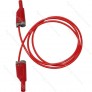 2719-IEC-150R 150cm Safety Stackable Test Lead 4mm - Red 2